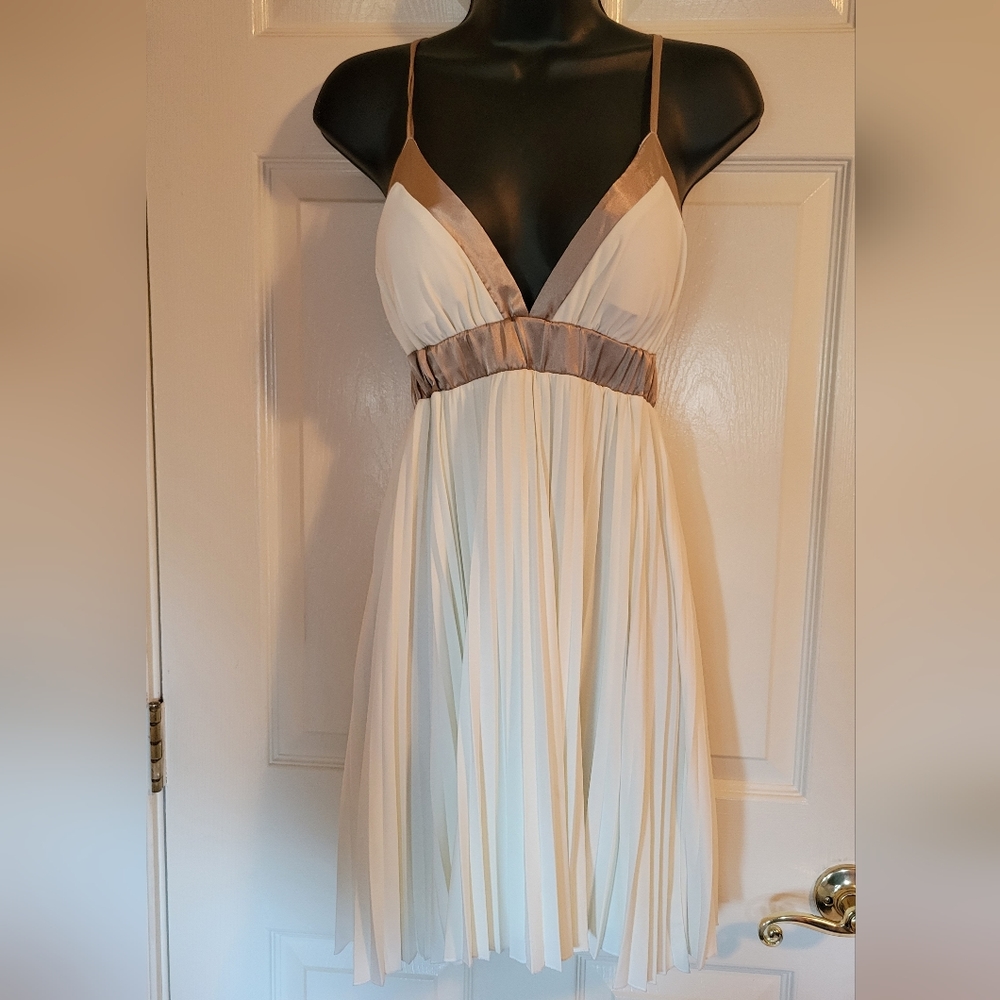 White & Gold Dress